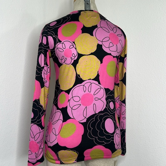 Lesley Evers Floral Print Long Sleeve Top - Picture 2 of 4